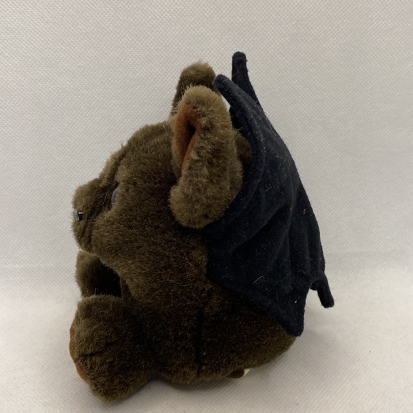 Vintage MJC Purr- Fection Plush Bat with Wings Fangs Stuffed Animal Halloween - Picture 3 of 11